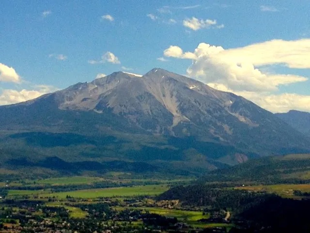 Mount Sopris above the Roaring Fork Valley